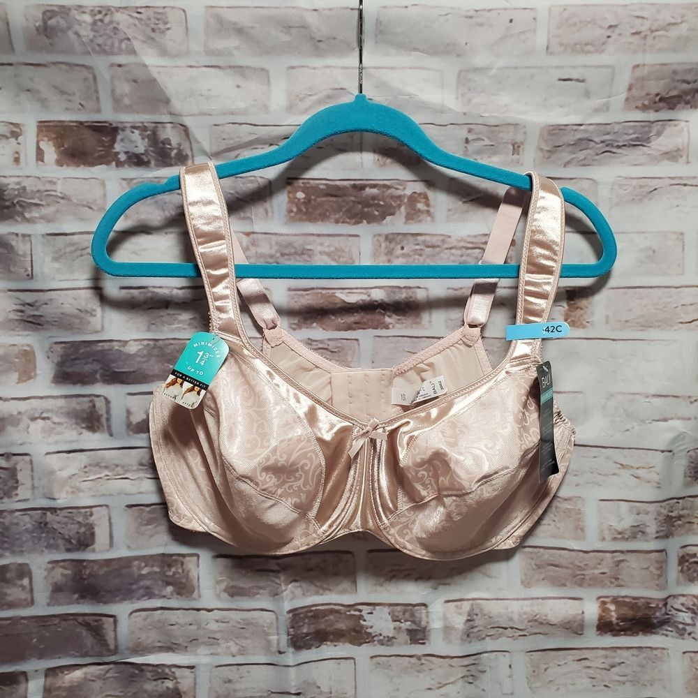 Bali Underwire Bra Size 42C Cream NWT
